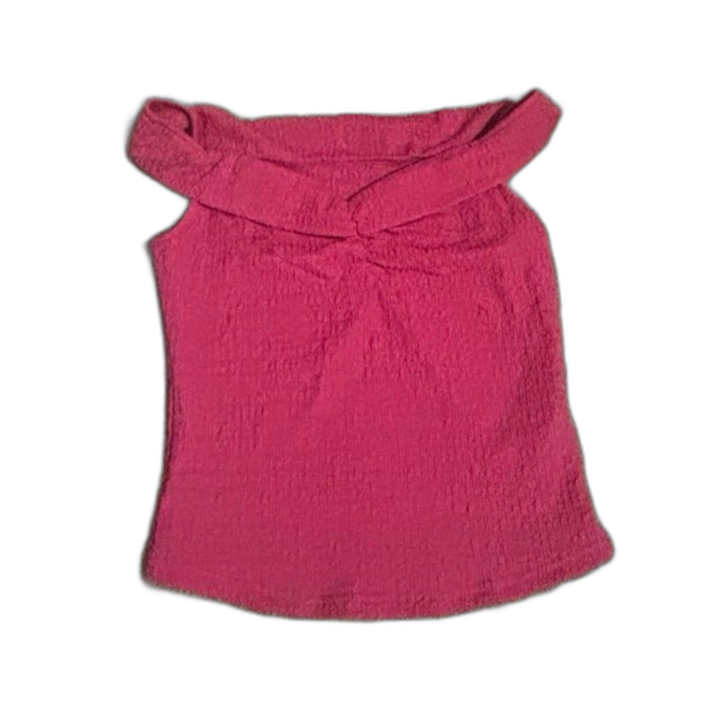 Pink off the shoulder Rutched Top size XS/S- NEW